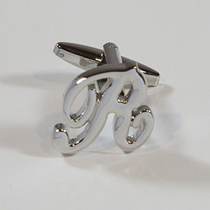 Gemelli Cufflink Letter R 100% Ottone